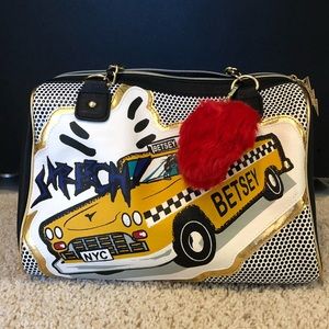 Betsey Johnson NYC Taxi Handbag NWOT